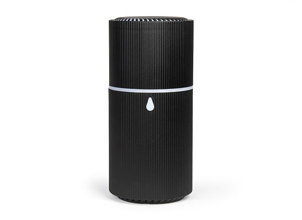 Black cylindrical essential oil diffuser