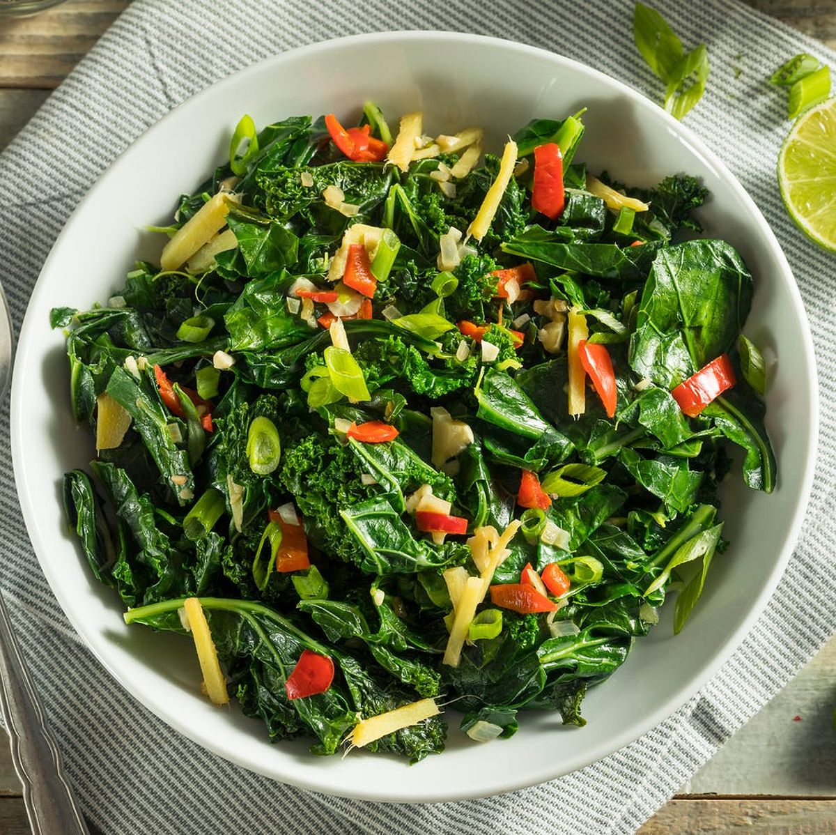 Homemade Organic Green Collard Greens